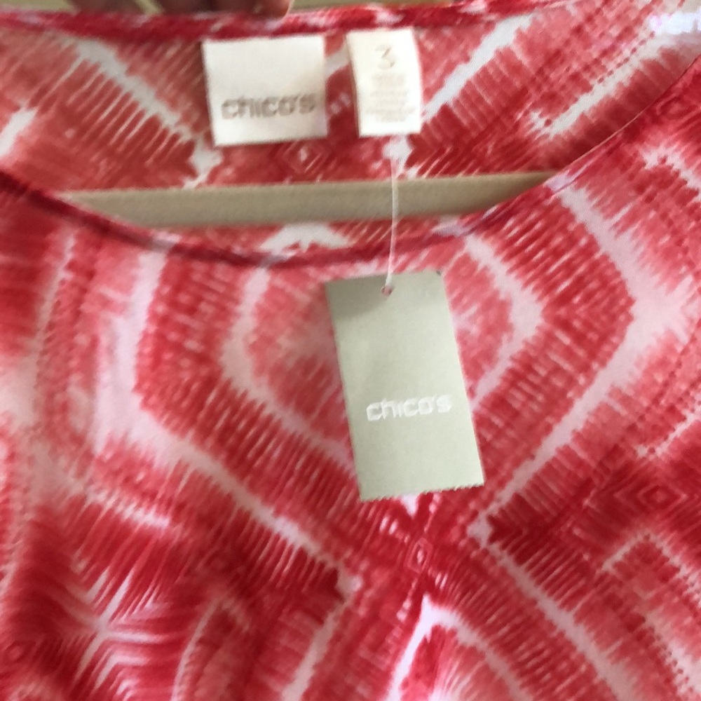 Chico’s Diamond Deluxe Boxy Tee Shirt - Picture 6 of 6